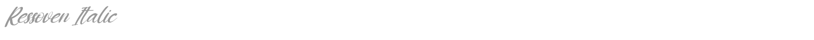 Ressoven font preview